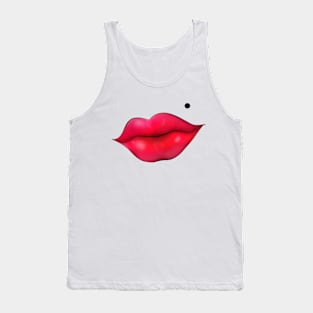 Red lips Tank Top